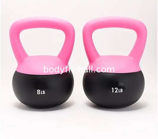 Iron Sand Filled Shock-Proof Hand Weights Strength Training Kettlebells 5lb 10lb and 15lb